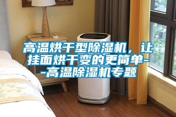 高溫烘干型除濕機，讓掛面烘干變的更簡單--高溫除濕機專題